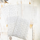 Vellum Paper Pack : Silver Foil Designs