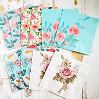 Collage Tissue: Poppies and Peonies