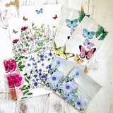 Collage Tissue: Multi color Butterfly
