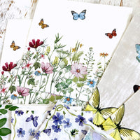 Collage Tissue: Multi color Butterfly