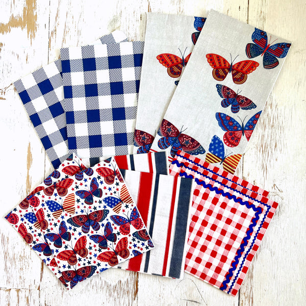 Collage Tissue: Americana Butterfly