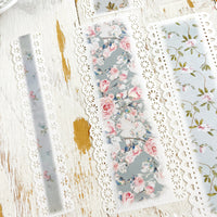 Lace Paper strips: Cloud floral
