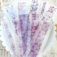 Lace Paper strips: Floral Mist