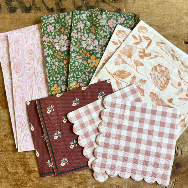 Fall Floral Napkin Kit