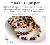 Gemstone Crystal Bracelet: Mookaite Jasper Faceted 6mm