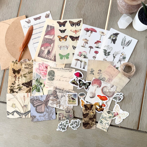 Collage Kit: Butterfly & Friends