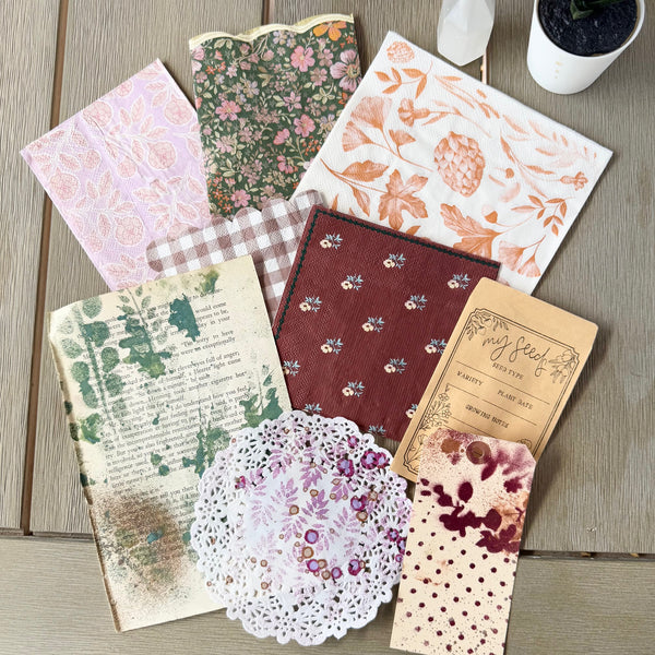 Collage Napkin Kit: Woodland