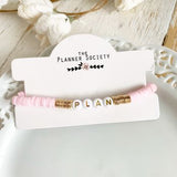 Clay Disc Bracelet: Plan (pink)