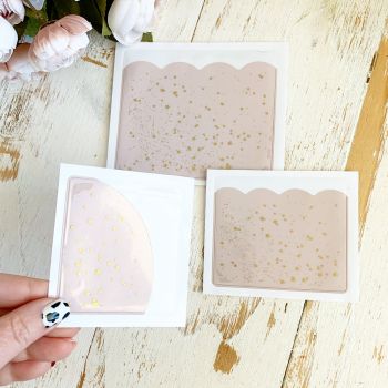 Adhesive Pockets: Nude with Gold Foil