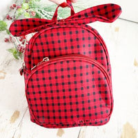 Planner Bag: Red and Black Plaid Carry-All