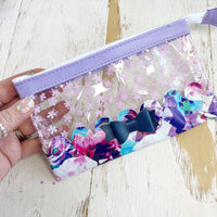 Planner Pen Bag: Purple Floral