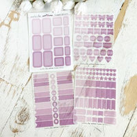 Translucent Sticker Set: Plum