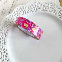 15mm Fabric Washi Roll: Pink Floral