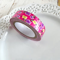 15mm Fabric Washi Roll: Pink Floral