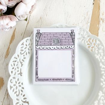 TPS Sticky Note/Note Pad: House-Small Plum
