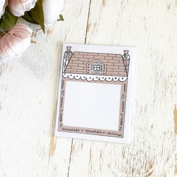 TPS Sticky Note/Note Pad: House-Small Nude