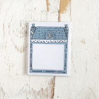 TPS Sticky Note/Note Pad: House-Small Dusty Blue