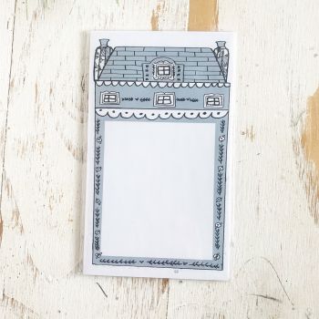 TPS Sticky Note/Note Pad: House-Large Dusty Blue