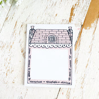 TPS Sticky Note/Note Pad: House-Small Dusty Pink