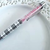 Pen: Plaid Pink Crystal
