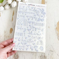 Puffy Stickers: Silver Foil