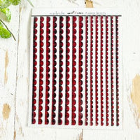 Mini Glitter Edgers: Red Buffalo Plaid