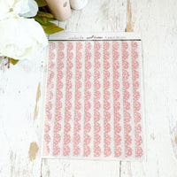 Glitter Edgers: Pink with White Dots